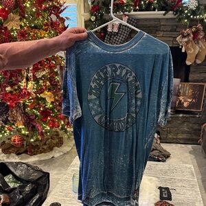 Affliction Blue Graphic T-Shirt